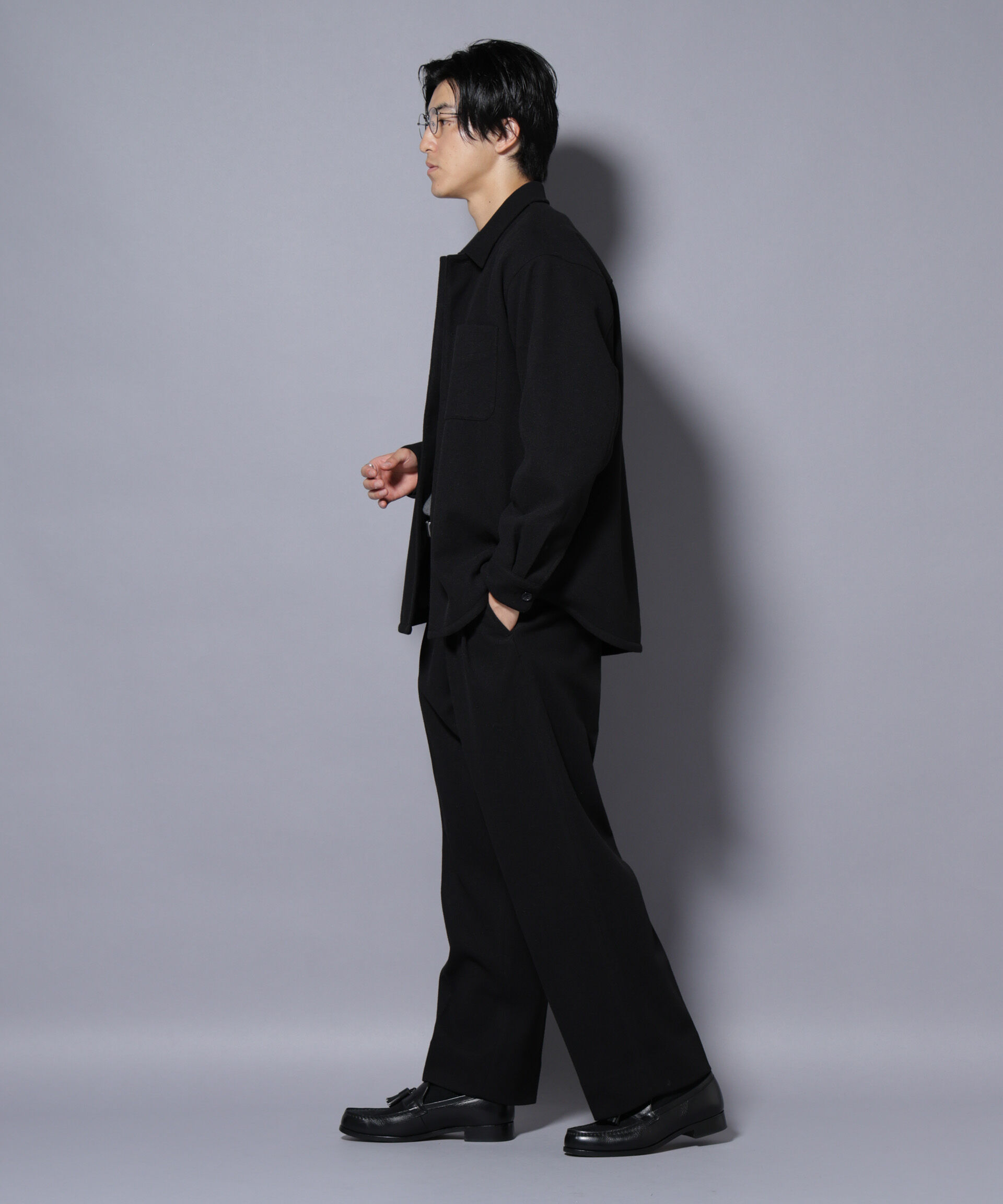 nano･universe「テックメルトンシャツブルゾン」|ブルゾン・スタジャン|