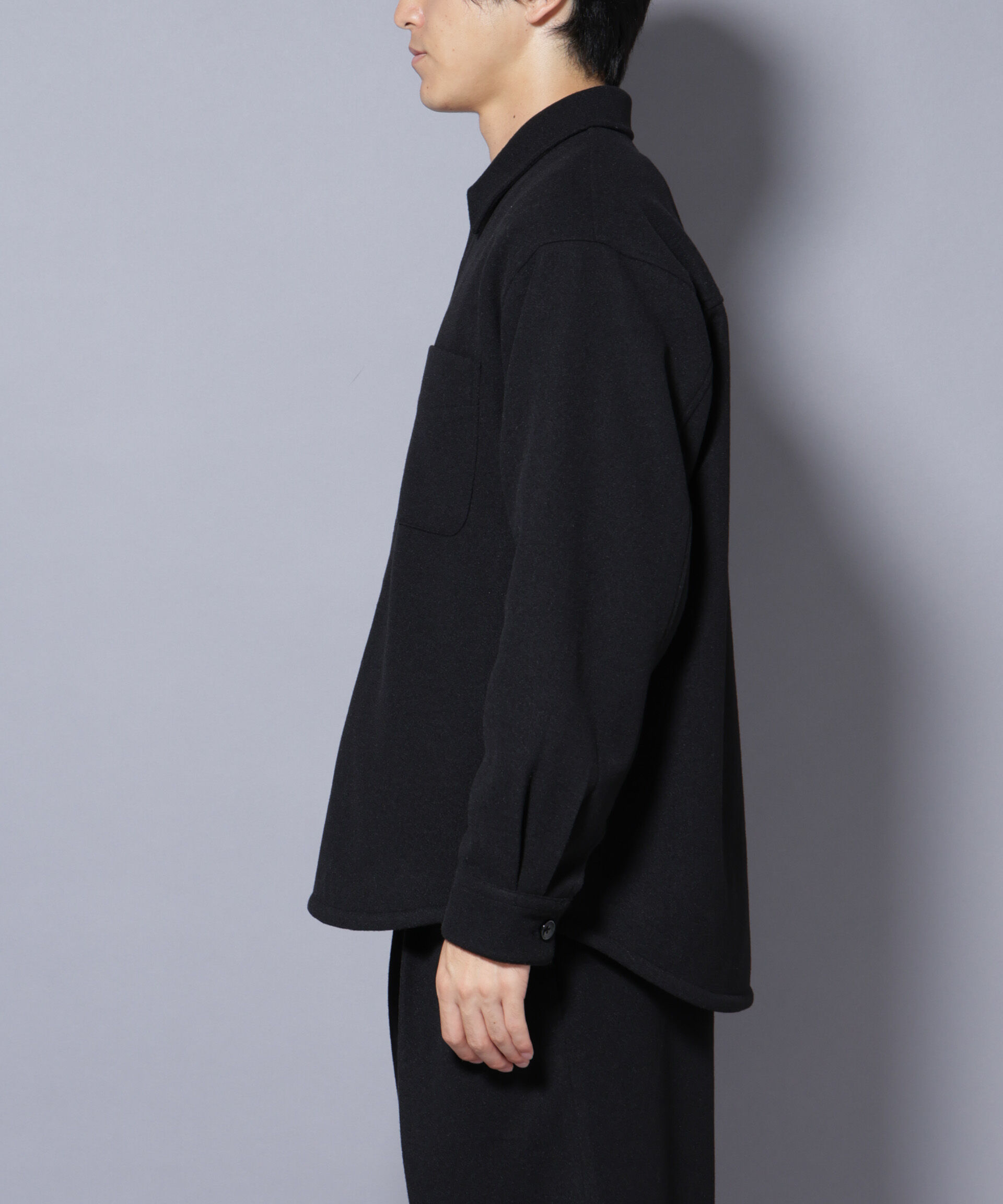 nano･universe「テックメルトンシャツブルゾン」|ブルゾン・スタジャン|