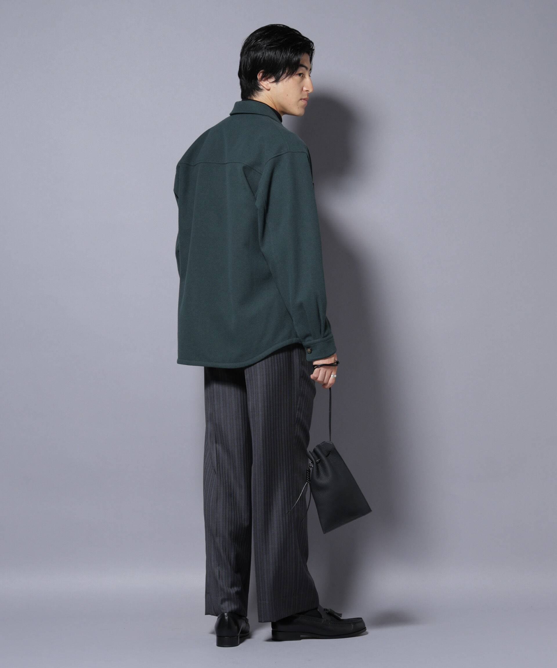 nano･universe「テックメルトンシャツブルゾン」|ブルゾン・スタジャン|