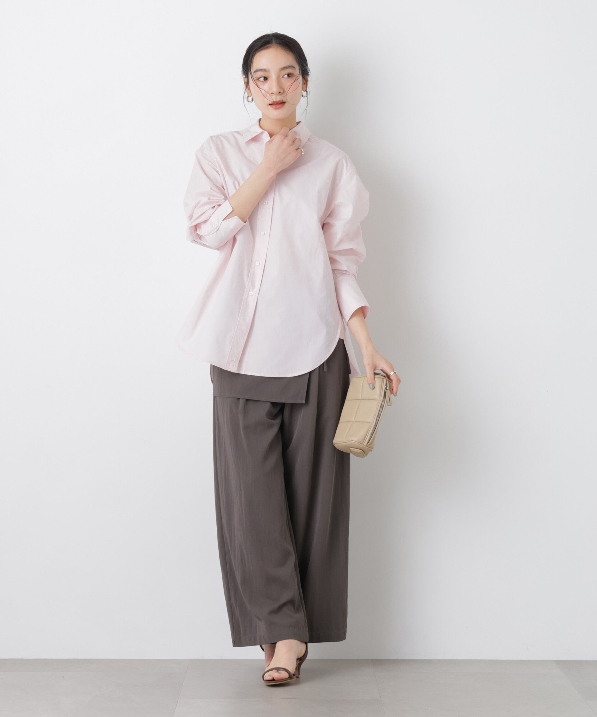 nano･universe「2wayオーバーシャツ」|シャツ・ブラウス|