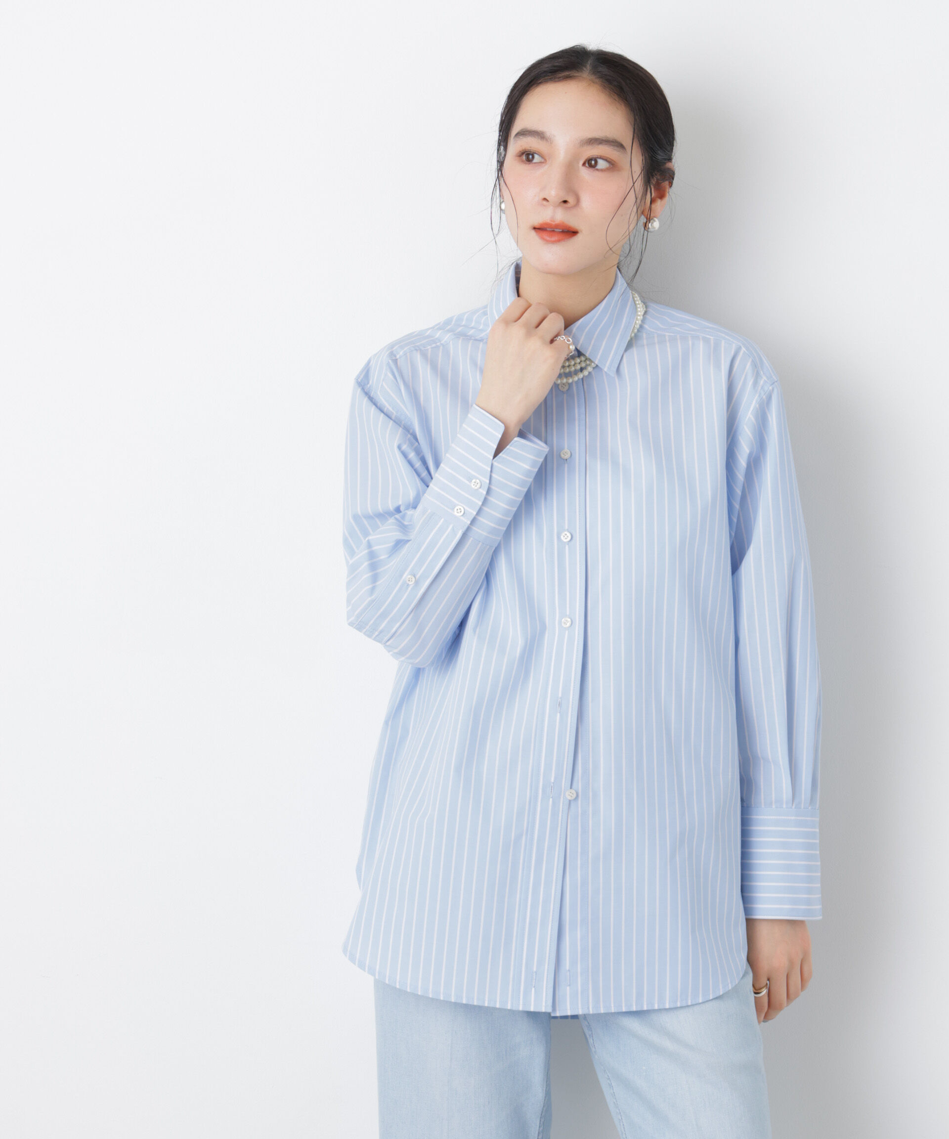 nano･universe「2wayオーバーシャツ」|シャツ・ブラウス|