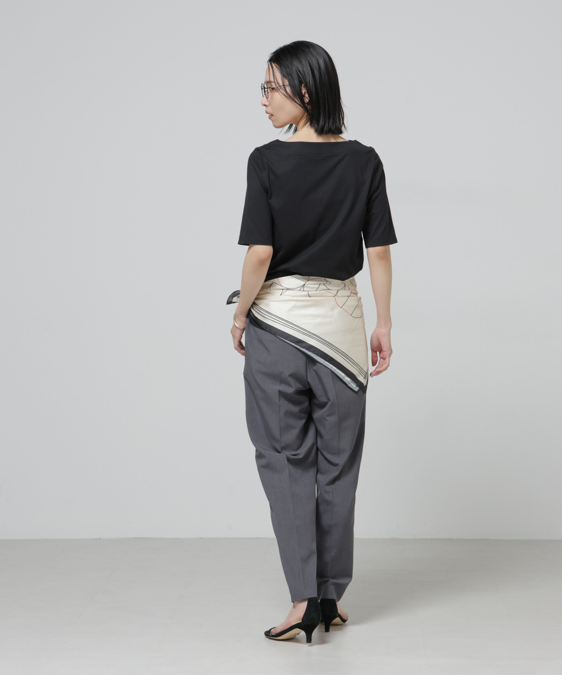 nano･universe「Anti Soaked(R) 汗染み防止ボートネックTシャツ」|Tシャツ・カットソー|