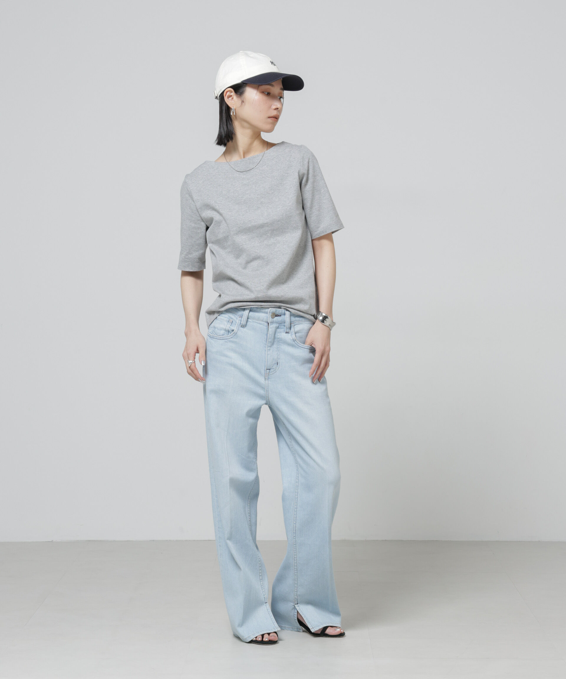 nano･universe「Anti Soaked(R) 汗染み防止ボートネックTシャツ」|Tシャツ・カットソー|