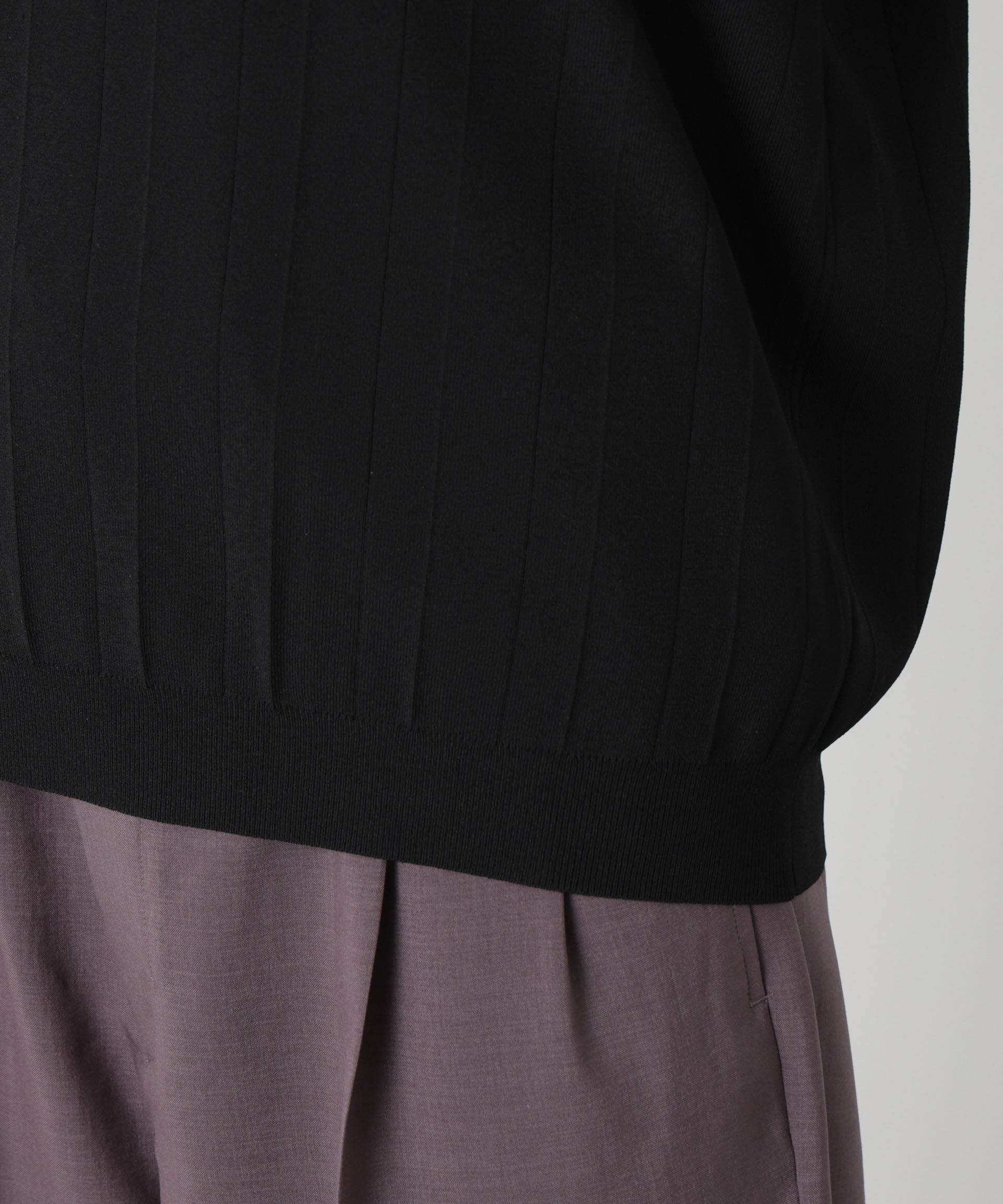 nano･universe「｢ASSEMBLANC｣ 針抜きスキッパーポロ」|ニット・セーター|