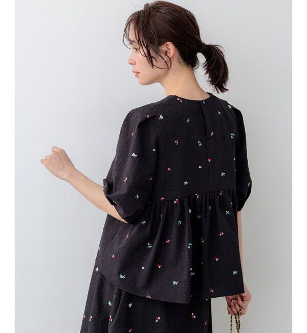 組曲「【WEB限定】ミニフラワーエンブロイダリー ブラウス」|シャツ・ブラウス|