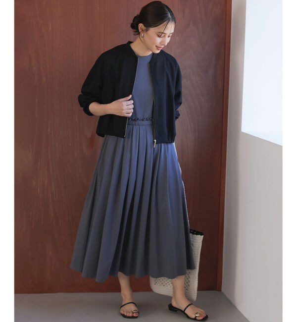 組曲「【WEB限定】ジョーゼットジャージー ブルゾン」|ブルゾン・スタジャン|