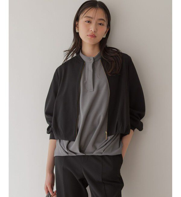 組曲「【WEB限定】ジョーゼットジャージー ブルゾン」|ブルゾン・スタジャン|