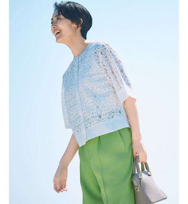 自由区「フラワータイルレース ブラウス」|シャツ・ブラウス|