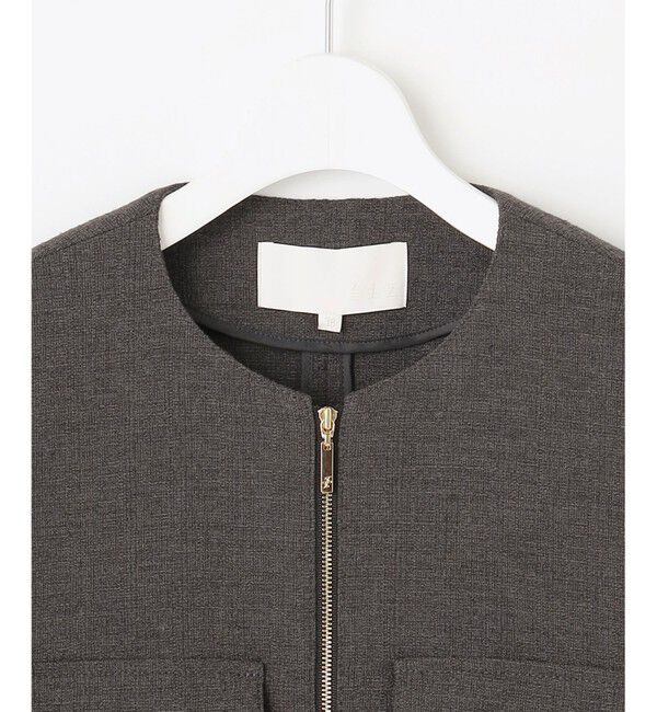 自由区「ライトブッチャーノーカラー ブルゾン」|ブルゾン・スタジャン|