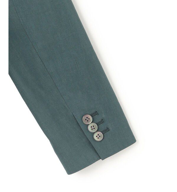 23区「【洗える】リネンレーヨンストレッチ ダブル ジャケット」|テーラードジャケット|