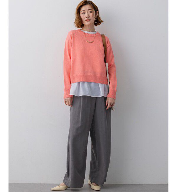 23区「ナチュラルコットンベア シアードッキング カットソー」|Tシャツ・カットソー|