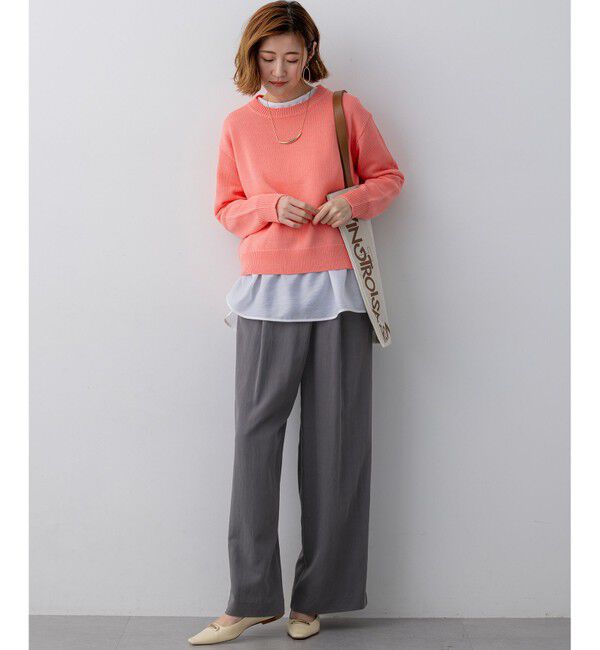 23区「ナチュラルコットンベア シアードッキング カットソー」|Tシャツ・カットソー|