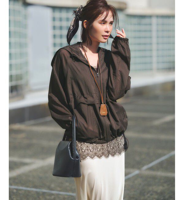 23区「【SLOW/一部店舗限定】ナイロン パーカー ブルゾン」|ブルゾン・スタジャン|