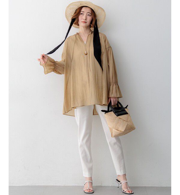 23区「ペーパーリボン ハット」|キャップ・キャスケット|