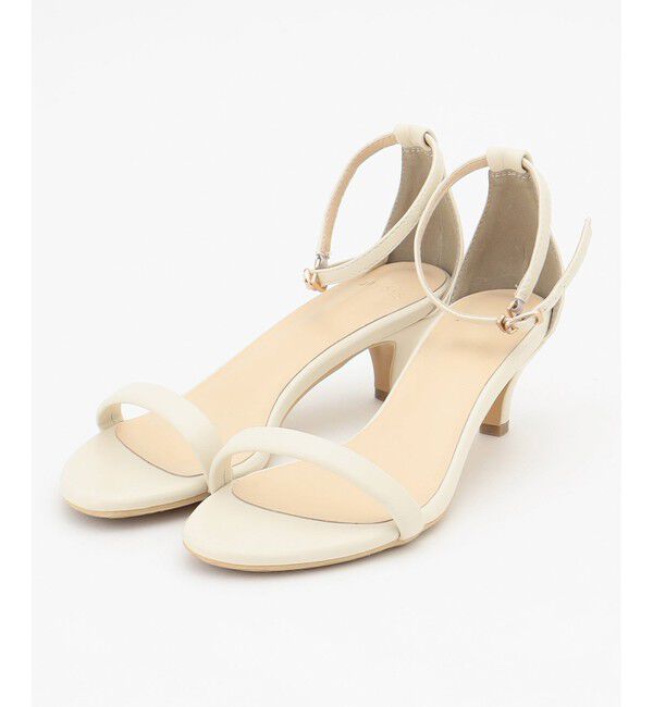 any SiS「【WEB・一部店舗限定】ラインベルトヒール サンダル」|サンダル|