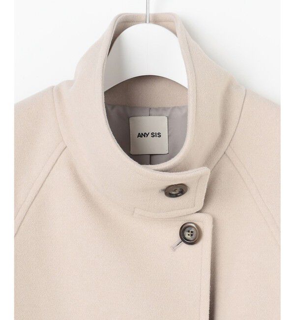 ANY SIS「ウールライクスタンドカラー ミドルコート」|その他|