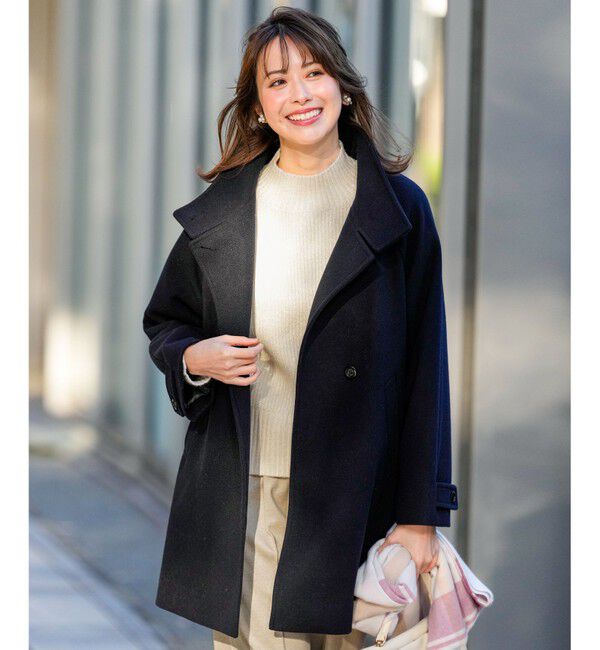 ANY SIS「ウールライクスタンドカラー ミドルコート」|その他|