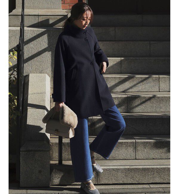 ANY SIS「ウールライクスタンドカラー ミドルコート」|その他|