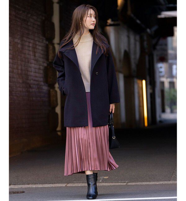 ANY SIS「ウールライクスタンドカラー ミドルコート」|その他|