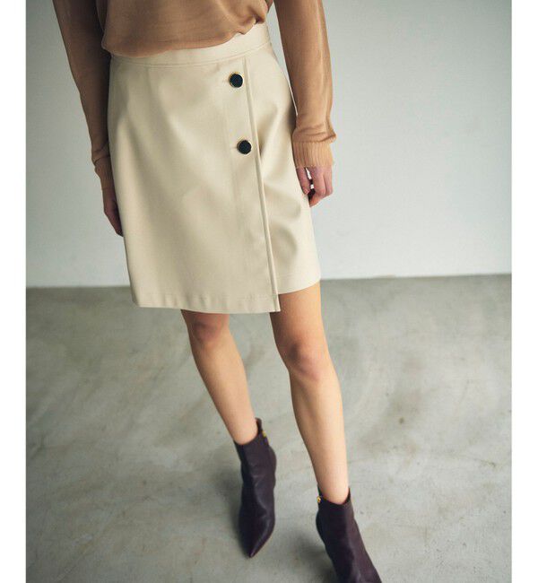 GRACE CONTINENTAL「フェイクレザーミニスカート」|スカート|キナリ