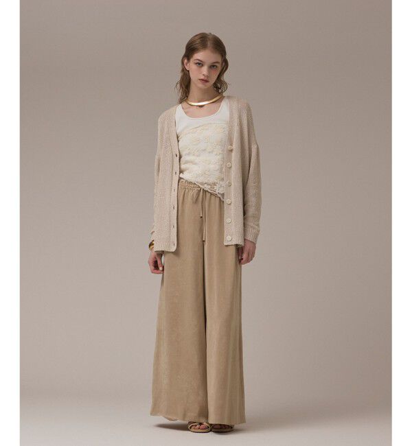 GRACE CONTINENTAL「ラメルーズニットカーディガン」|カーディガン|