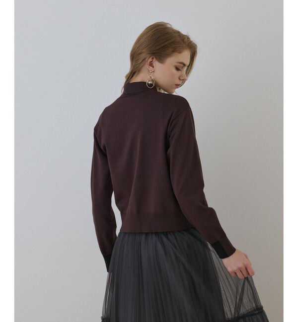 Diagram「バイカラーロゴニットカーディガン」|カーディガン|