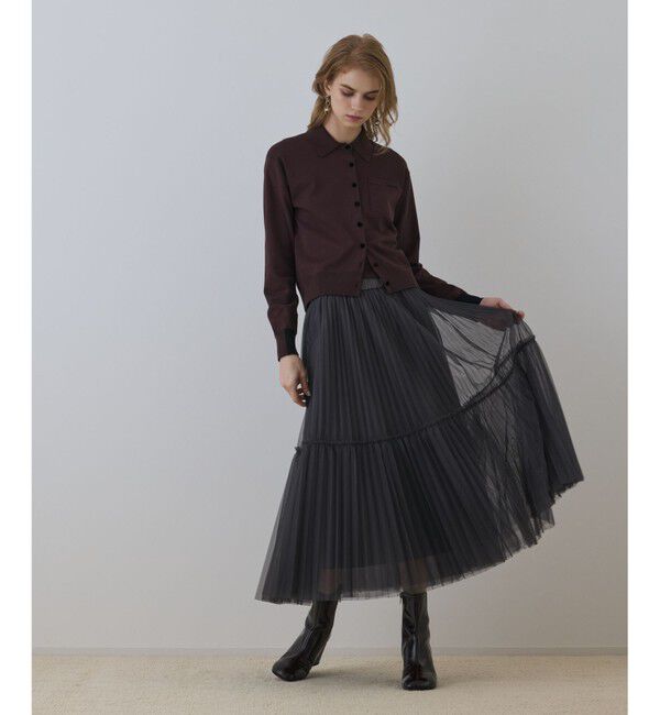 Diagram「バイカラーロゴニットカーディガン」|カーディガン|