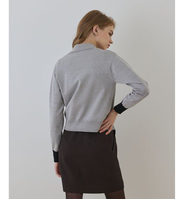 Diagram「バイカラーロゴニットカーディガン」|カーディガン|