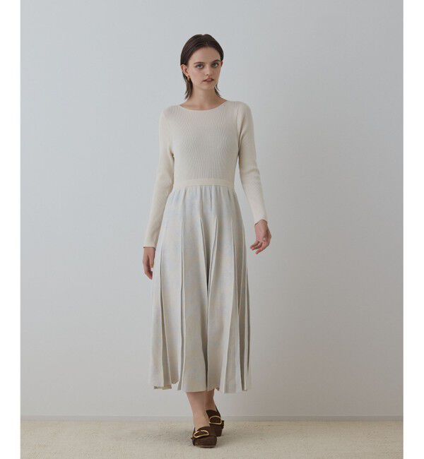 GRACE CONTINENTAL「ラメモールニットジャガードワンピース」|ワンピース|キナリ