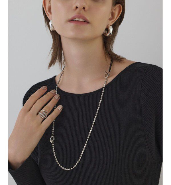 GRACE CONTINENTAL「ラメモールニットジャガードワンピース」|ワンピース|