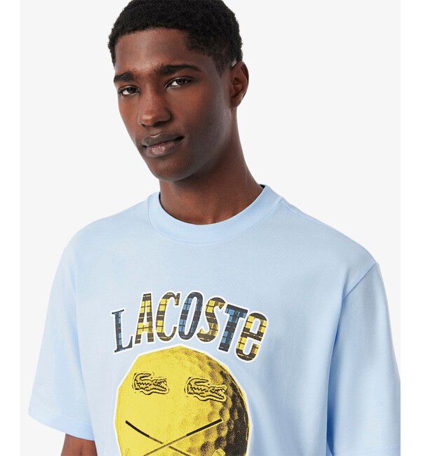 LACOSTE「スマイリーボールプリントゴルフTシャツ」|Tシャツ・カットソー|
