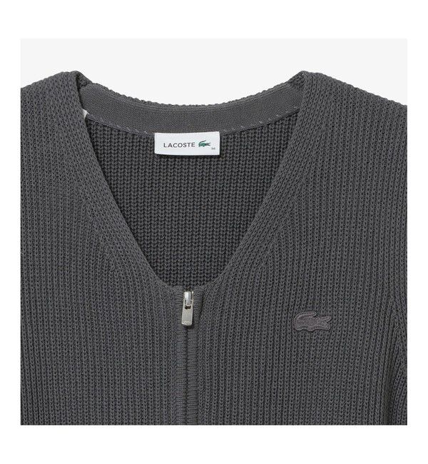 LACOSTE「ジップアップニットベスト」|ベスト・ジレ|