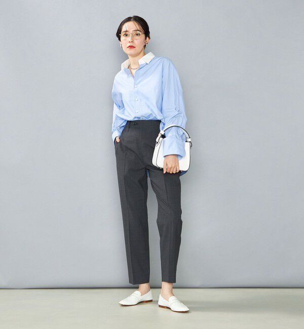 NOLLEY'S「NMPウールトロテーパードパンツ」|チノ|