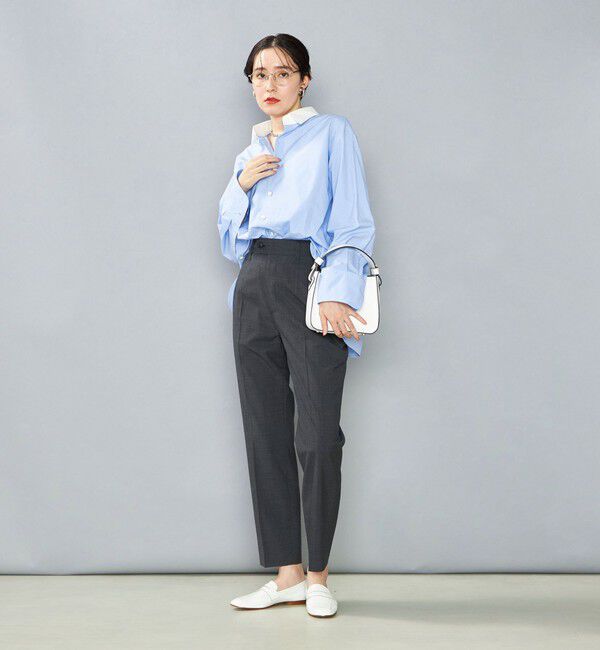 NOLLEY'S「NMPウールトロテーパードパンツ」|チノ|