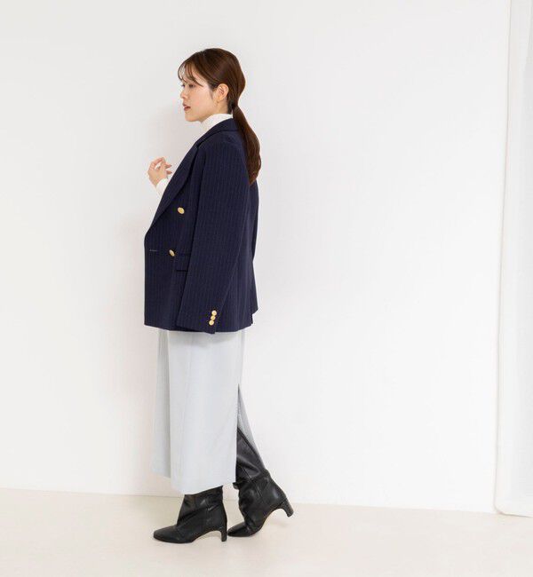 NOLLEY'S「ウォッシャブルフラノ風ジャンパーワンピース」|ワンピース|