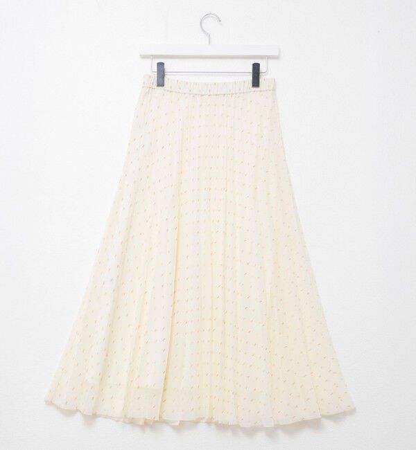 NOLLEY'S「ウォッシャブルラメカットドビープリーツスカート」|スカート|