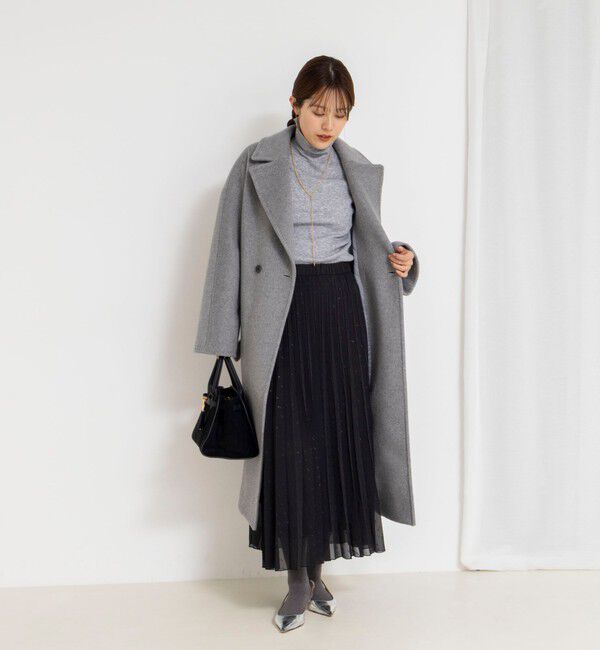 NOLLEY'S「ウォッシャブルラメカットドビープリーツスカート」|スカート|