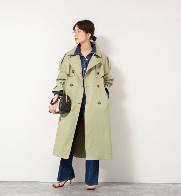 NOLLEY'S「NMPウォッシャブルロングトレンチコート」|トレンチコート|