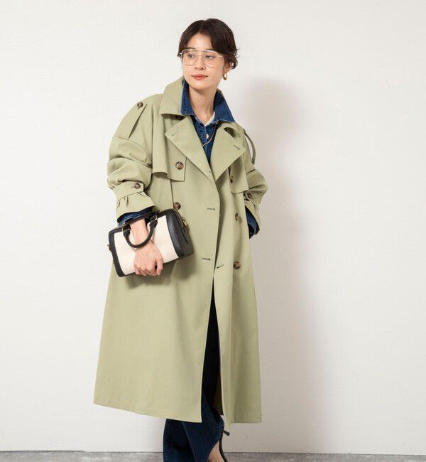 NOLLEY'S「NMPウォッシャブルロングトレンチコート」|トレンチコート|