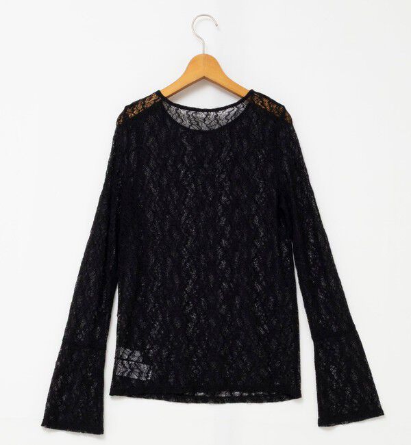 NOLLEY'S「ウォッシャブル袖フレアレースロンＴ」|Tシャツ・カットソー|