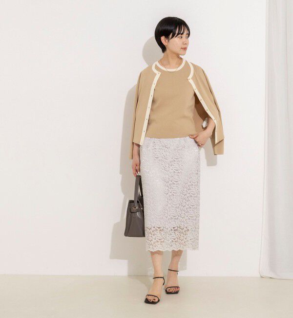 NOLLEY'S sophi「《アンサンブル対応》 《手洗い可能》マルチファンクションクルーネックカーディガン」|カーディガン|