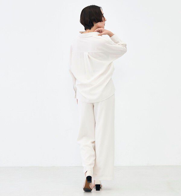 NOLLEY'S sophi「NEW morisachi《セットアップ対応》ウォッシャブルストレッチツイルイージーワイドパンツ」|その他|