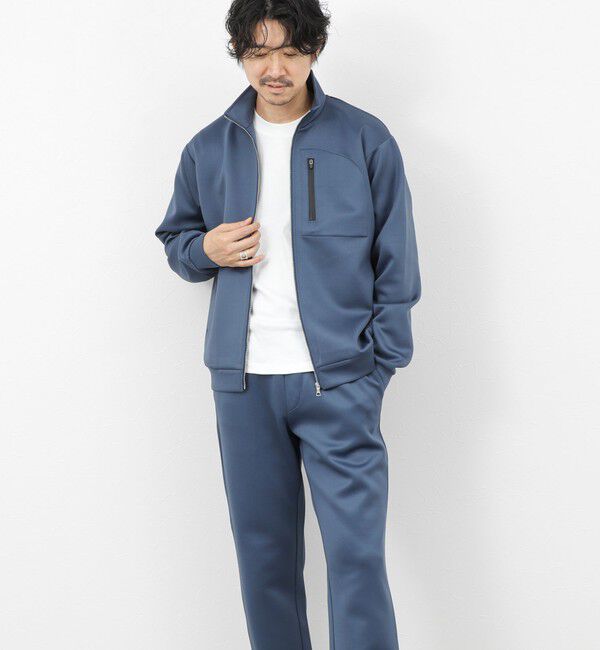 NOLLEY'S goodman「《セットアップ対応》ダブルニットZIPスタンドカラー 26SS」|ブルゾン・スタジャン|