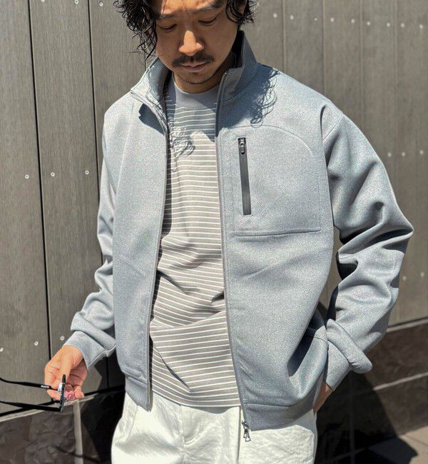 NOLLEY'S goodman「《セットアップ対応》ダブルニットZIPスタンドカラー 26SS」|ブルゾン・スタジャン|