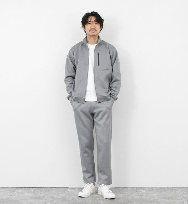 NOLLEY'S goodman「《セットアップ対応》ダブルニットZIPスタンドカラー 26SS」|ブルゾン・スタジャン|