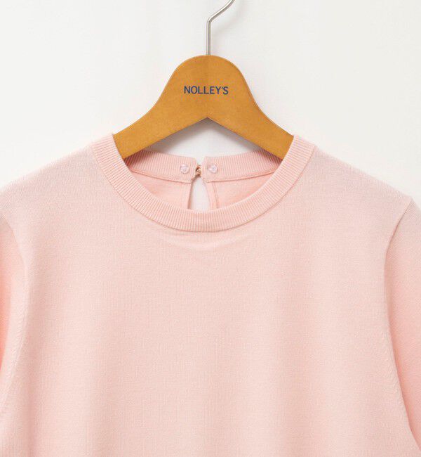 NOLLEY'S「【WEB＆一部店舗限定カラー】《手洗い可能》襟レース取り外し6分袖プルオーバー」|ニット・セーター|