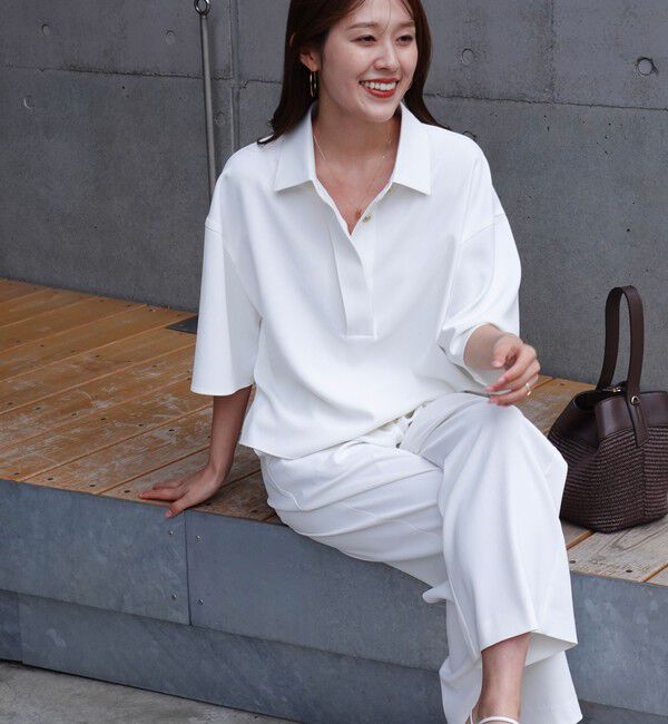 NOLLEY'S「《セットアップ対応》ウォッシャブルイージーツイルシャツ」|シャツ・ブラウス|