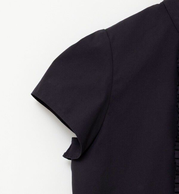 NOLLEY'S「ウォッシャブル前立プリーツペプラムブラウス」|シャツ・ブラウス|