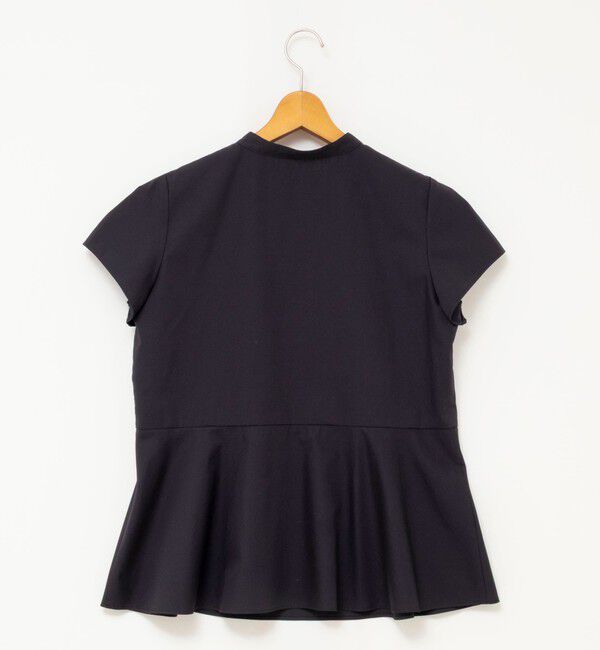 NOLLEY'S「ウォッシャブル前立プリーツペプラムブラウス」|シャツ・ブラウス|