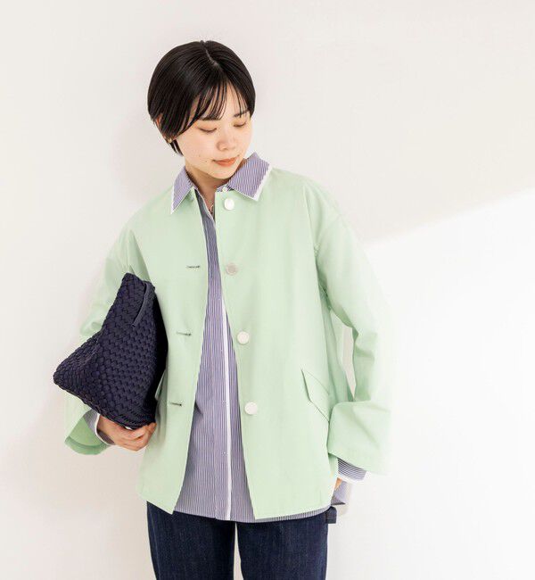 NOLLEY'S「【Traditional WeatherWear】LINTON N/C SHORT」|ノーカラージャケット|